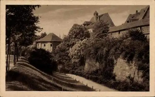 Ak Nürnberg in Mittelfranken, Stadtmauer von Kasematten zum Wöhrdertor