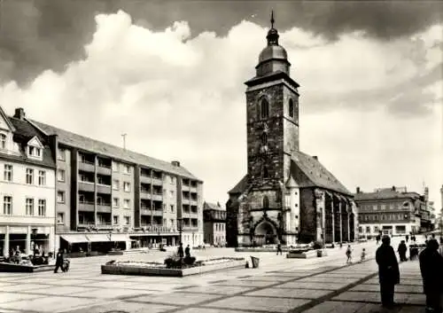 Ak Gotha in Thüringen, Neumarkt, Reisebüro, Kirche