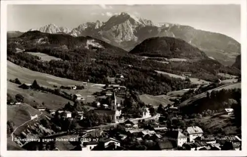 Ak Marktschellenberg Markt Schellenberg in Oberbayern, gegen Hohen Göll