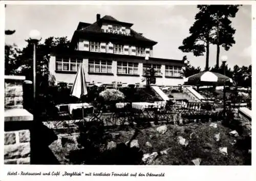 Ak Bickenbach an der Bergstraße Hessen, Hotel-Restaurant und Cafe Bergblick