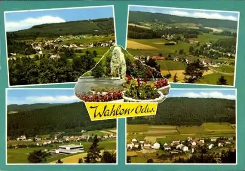 Ak Wahlen Grasellenbach im Odenwald, Teilansichten