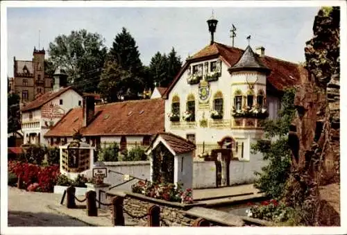 Ak Rettershof Kelkheim Taunus, Klostergut, Kaffee zum fröhlichen Landmann, Außenansicht, Reitschule