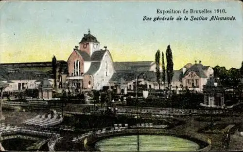 Ak Brüssel Brüssel, Ausstellung 1910, Deutsche Sektion