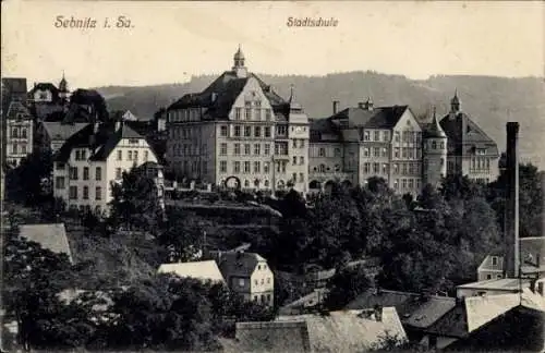 Ak Sebnitz Sächsische Schweiz, Stadtschule