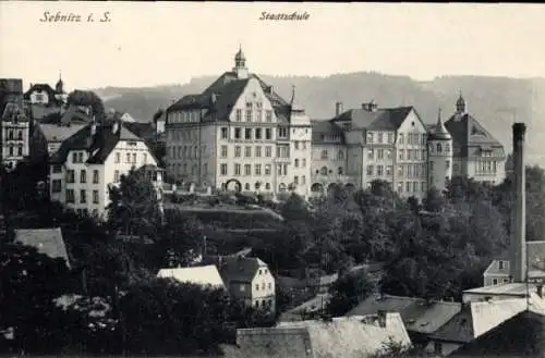 Ak Sebnitz Sächsische Schweiz, Stadtschule