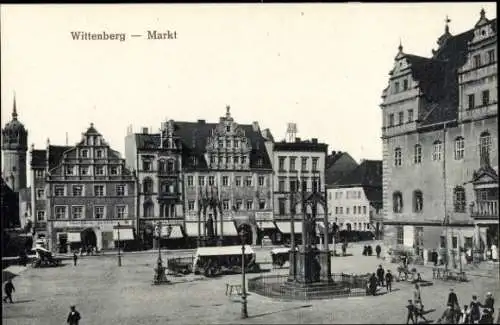 Ak Lutherstadt Wittenberg, Markt