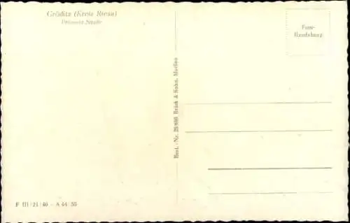 Ak Gröditz in Sachsen, Prösener Straße