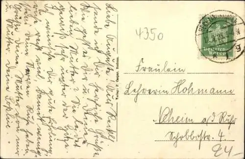 Ak Recklinghausen im Ruhrgebiet, Münsterstraße, Geschäfte