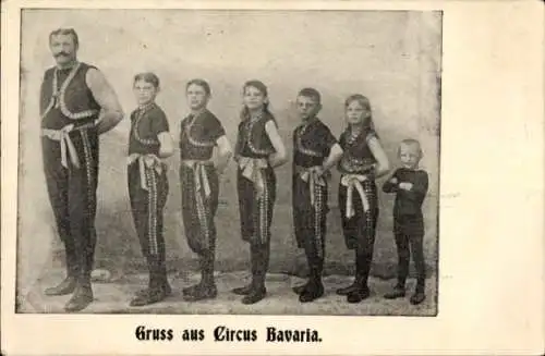 Ak Zirkusartisten, Circus Bavaria