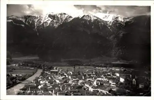 Ak Spittal an der Drau Kärnten, Totale