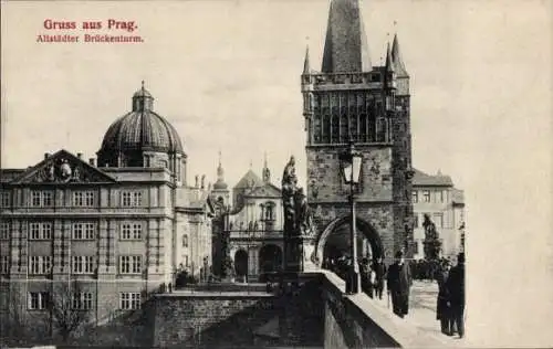 Ak Praha Prag Tschechien, Altstädter Brückenturm