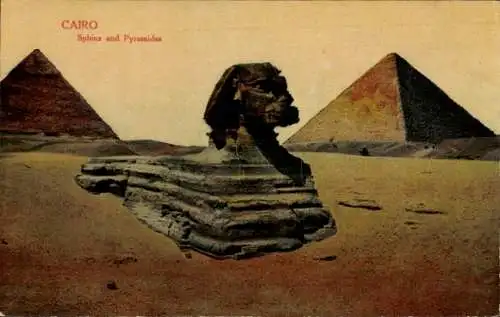 Ak Ägypten, Sphinx, Pyramiden