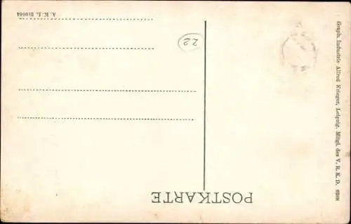 Passepartout Ak Leipzig, 25-jähriges Jubiläum V. r. K. D. 1909, Alte Buchhändler-Börse