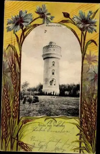 Passepartout Ak Sachsenwald Hofriede Aumühle im Herzogtum Lauenburg, Bismarckturm