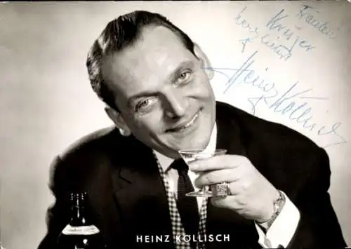 Ak Schauspieler Heinz Köllisch, Portrait, Autogramm
