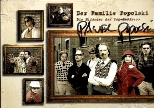 Ak Komiker Familie Popolski, Portrait, Autogramm