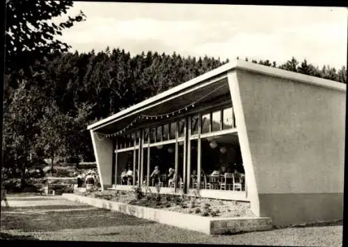 Ak Hohenwarte Thüringen, Hohenwartetalsperre, HOG Linkenmühle, Selbstbedienungsgaststätte