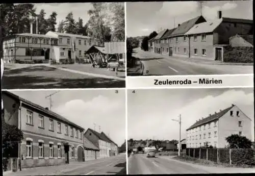 Ak Märien Zeulenroda in Thüringen, Jugendherberge, Gaststätte Grüner Baum