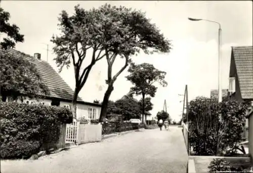 Ak Klein Zicker Garz auf Rügen, Straßenpartie