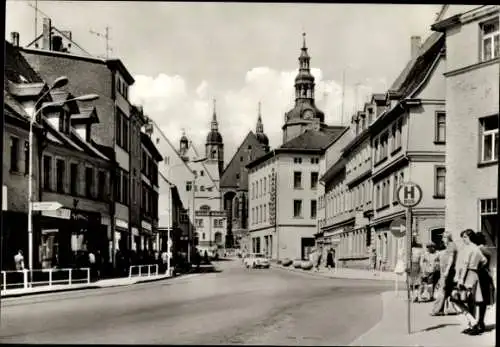 Ak Lutherstadt Eisleben, Markt, Bushaltestelle, Kirche