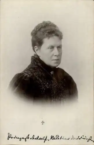 Ak Mathilde von Schwarzburg-Sondershausen, Portrait