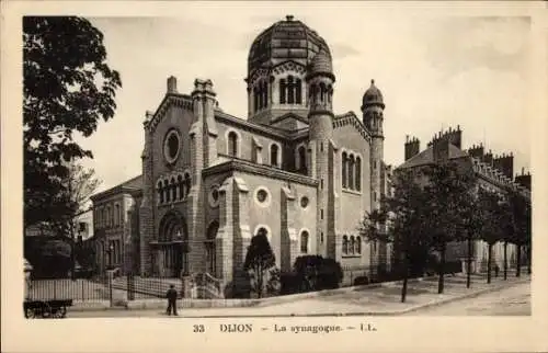 Ak Dijon Côte d'Or, Synagoge