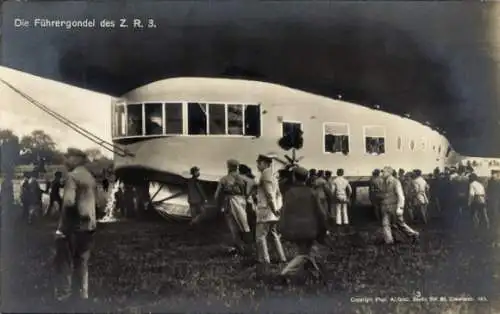 Ak Die Führergondel des Zeppelin Luftschiff 126 - Z.R.3 USS Los Angeles