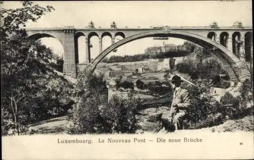 Ak Luxemburg, Die neue Brücke