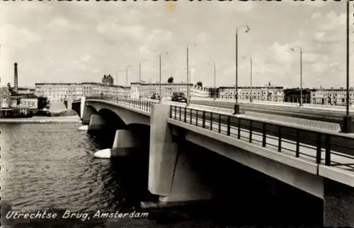 Ak Amsterdam Nordholland Niederlande, Utrechtse Brug