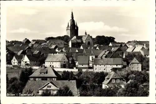 Ak Brilon im Sauerland, Teilansicht