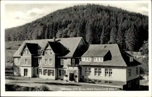 Ak Wald Brilon im Sauerland, Heilstätte Johannes Stift, Haus II
