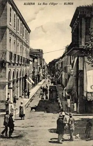 Ak Blida Algerien, Rue d’Alger