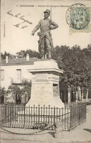 Ak Boufarik Algerien, Statue von Sergeant Blandan