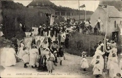 Ak Ambleteuse Pas de Calais, Procession de Saint-Pierre