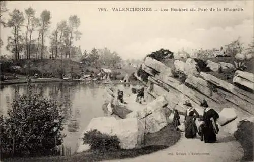 Ak Valenciennes Nord, Les Rochers du Parc de la Rhonelle