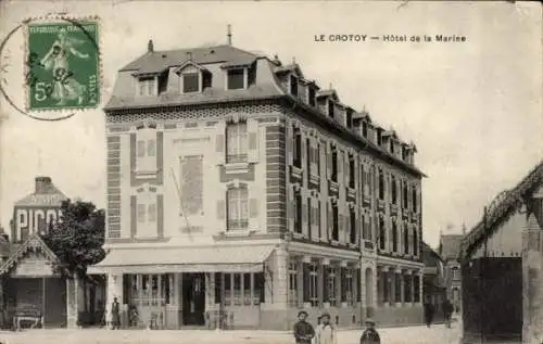 Ak Le Crotoy Somme, Hotel de la Marine