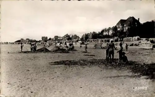 Ak Le Crotoy Somme, la baie de la Somme, Strand