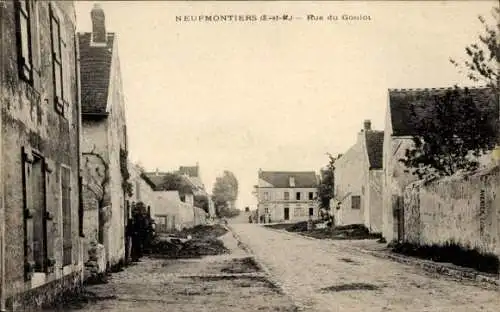 Ak Chauconin Neufmontiers Seine et Marne, Rue du Goulot