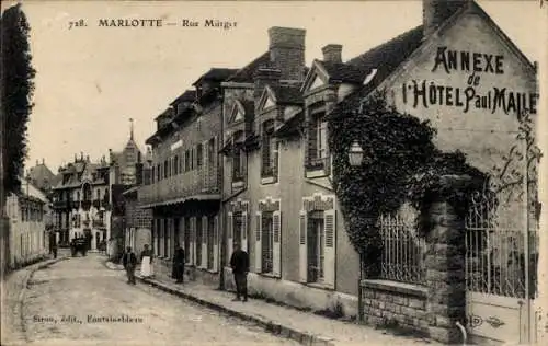 Ak Marlotte Seine et Marne, Rue Mürger