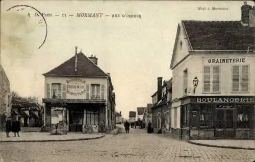 Ak Mormant Seine et Marne, Rue d’Ozouer