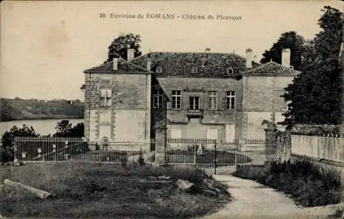 Ak Romans sur Isère Drôme, Chateau de Pizancon