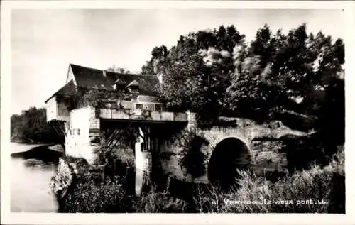 Ak Vernon Eure, Alte Brücke