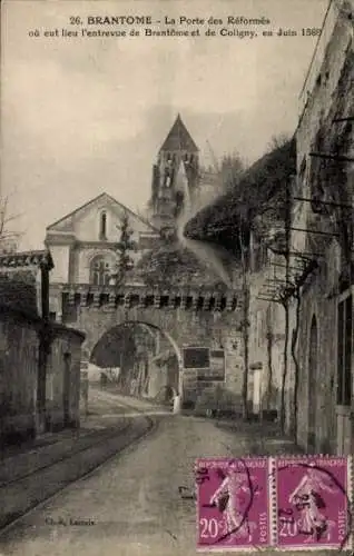 Ak Brantôme Dordogne, Porte des Reformes