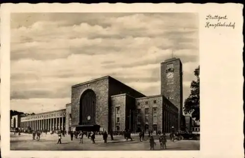 Ak Stuttgart in Württemberg, Hauptbahnhof