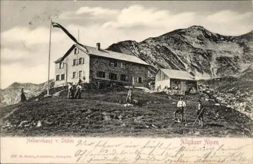 Ak Oberstdorf im Oberallgäu, Edmund Probst Haus, Nebelhornhaus, Blick von Süden