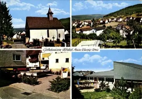 Ak Höchst Gelnhausen in Hessen, Teilansichten, Kirche