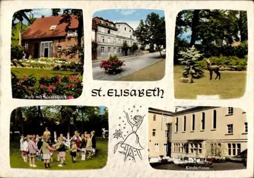 Ak Bad Soden am Taunus Hessen, Kinderheim St. Elisabeth, Königsteinerstr. 47