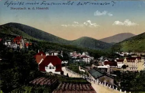 Ak Neustadt an der Haardt Neustadt an der Weinstraße, Teilansicht