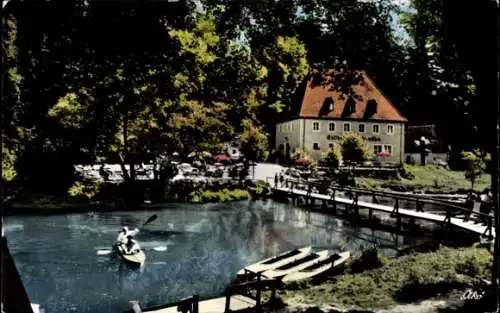 Ak Gößweinstein in Oberfranken, Gasthof Pension Stempfermühle