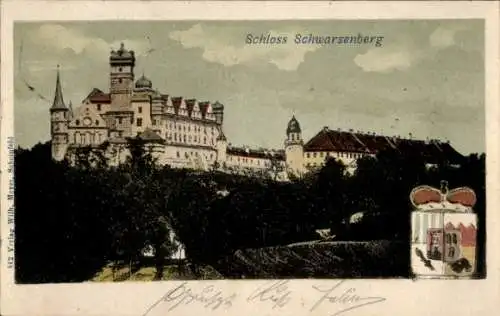 Ak Scheinfeld Mittelfranken, Schloss Schwarzenberg